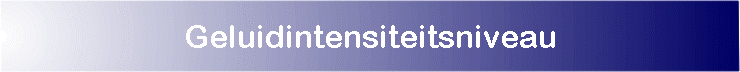 Geluidintensiteitsniveau