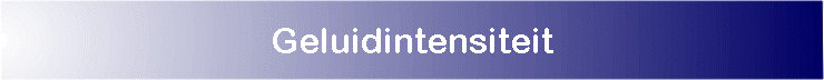 Geluidintensiteit