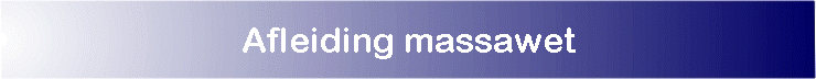 Afleiding massawet