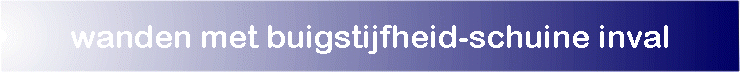 wanden met buigstijfheid-schuine inval