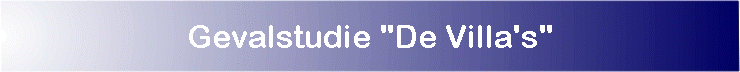 Gevalstudie "De Villa's"