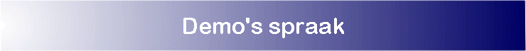 Demo's spraak