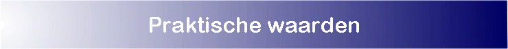 Praktische waarden