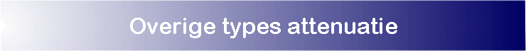 Overige types attenuatie