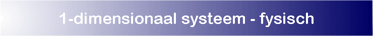 1-dimensionaal systeem - fysisch